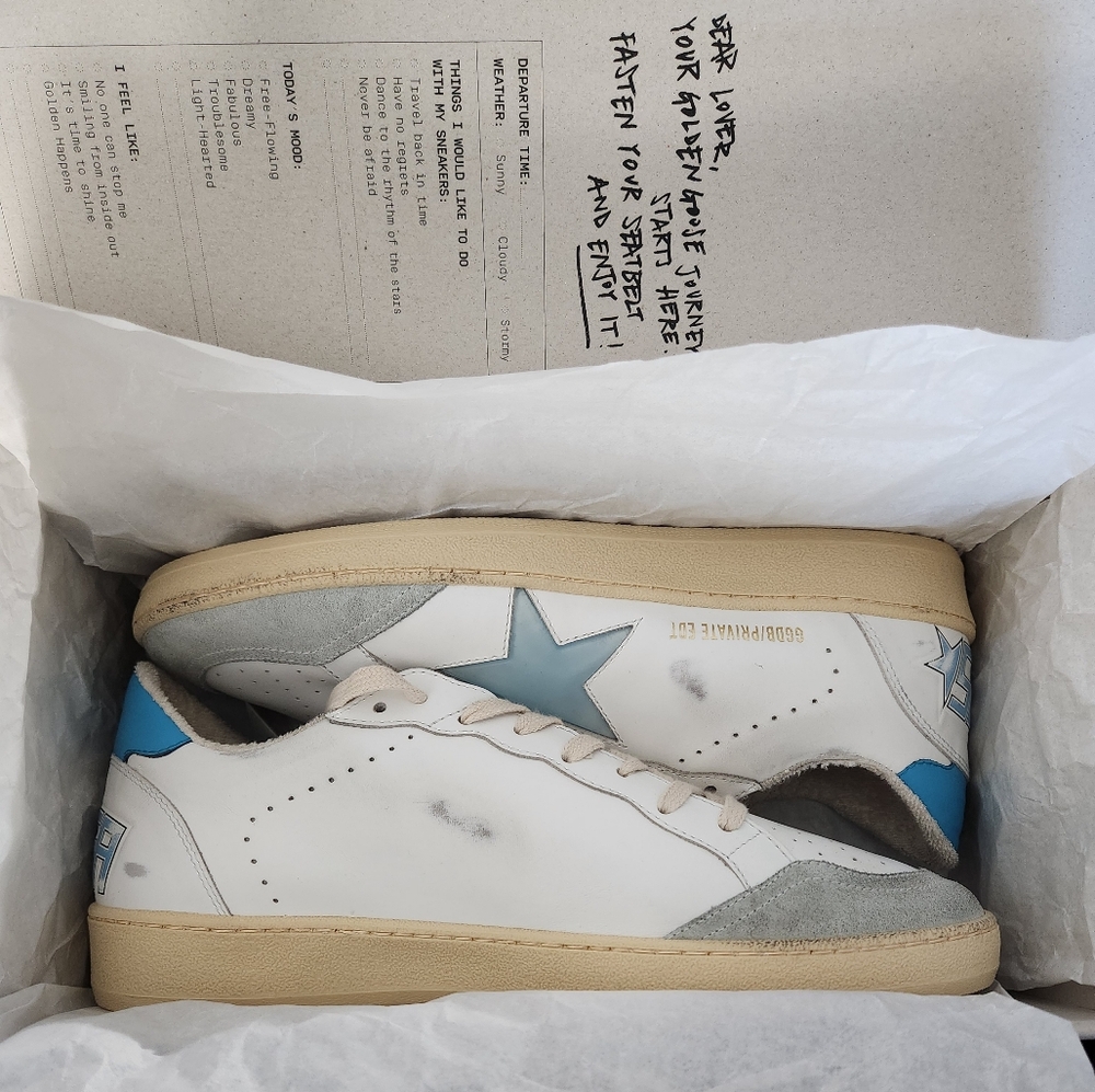 Golden Goose Ball Star Leather Sneakers